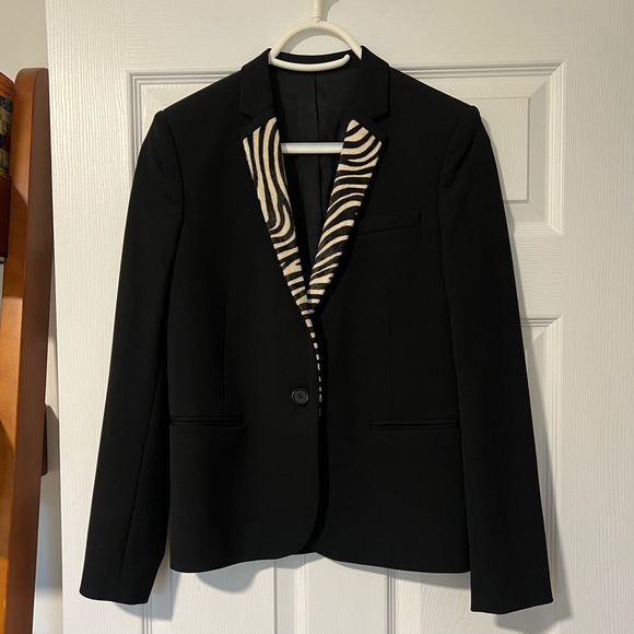 The Kooples Wool Blazer with zebra lapel sz. 36 - Picture 3 of 10